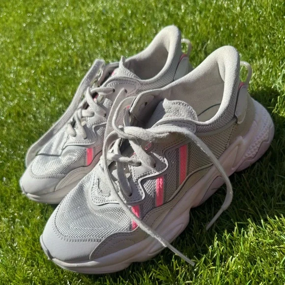 ADIDAS originals ozweego Gray and Pink Athletic Shoes - Picture 5 of 9
